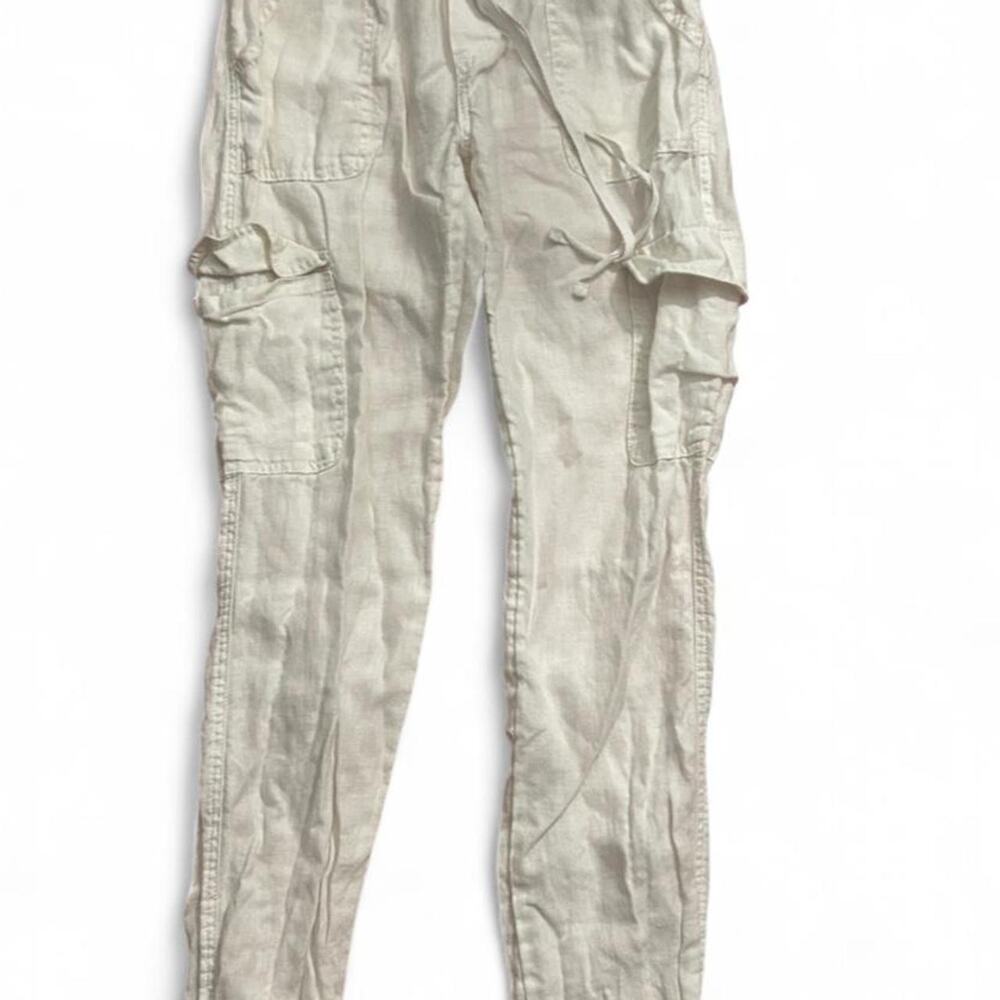 Nicole miller white linen cargo